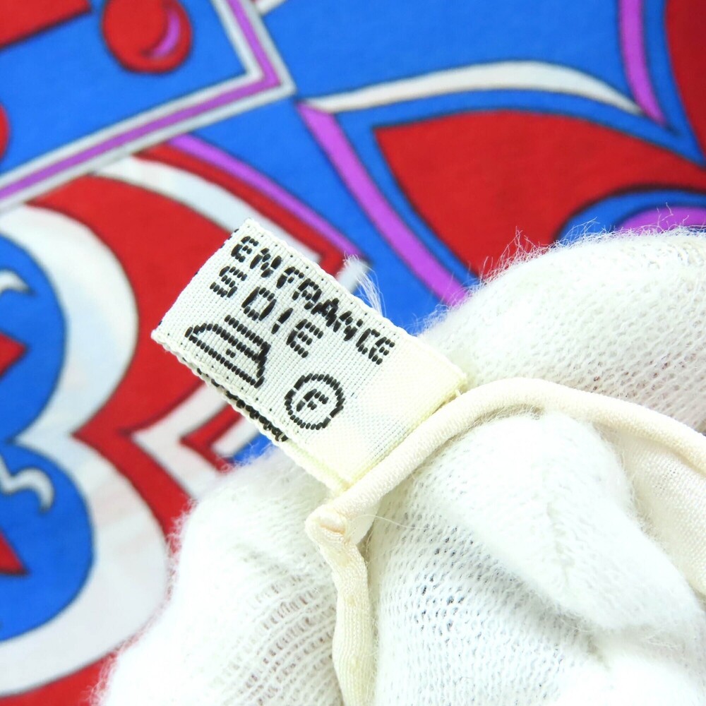HERMES Red Silk Scarf - Picture 6 of 7